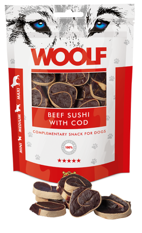 Beef Sushi with Cod Woolf Dog Treats