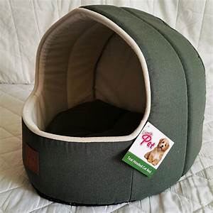 Chanelle Teal Hooded Cat Bed 36X35x35cm