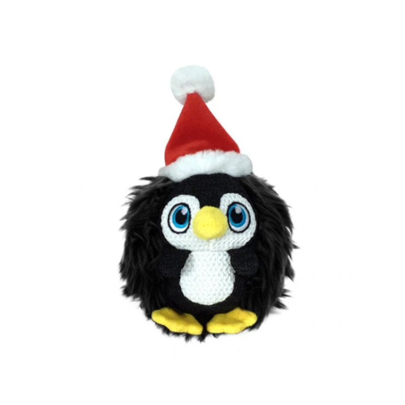 KONG Holiday Zigwigz Penguin Low Tone Squeak Christmas Dog Toy