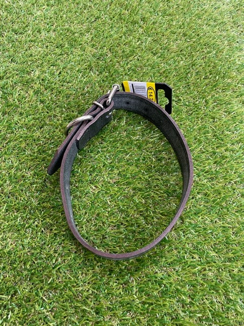 24 Inch Sewn Bridle Leather Dog Collar