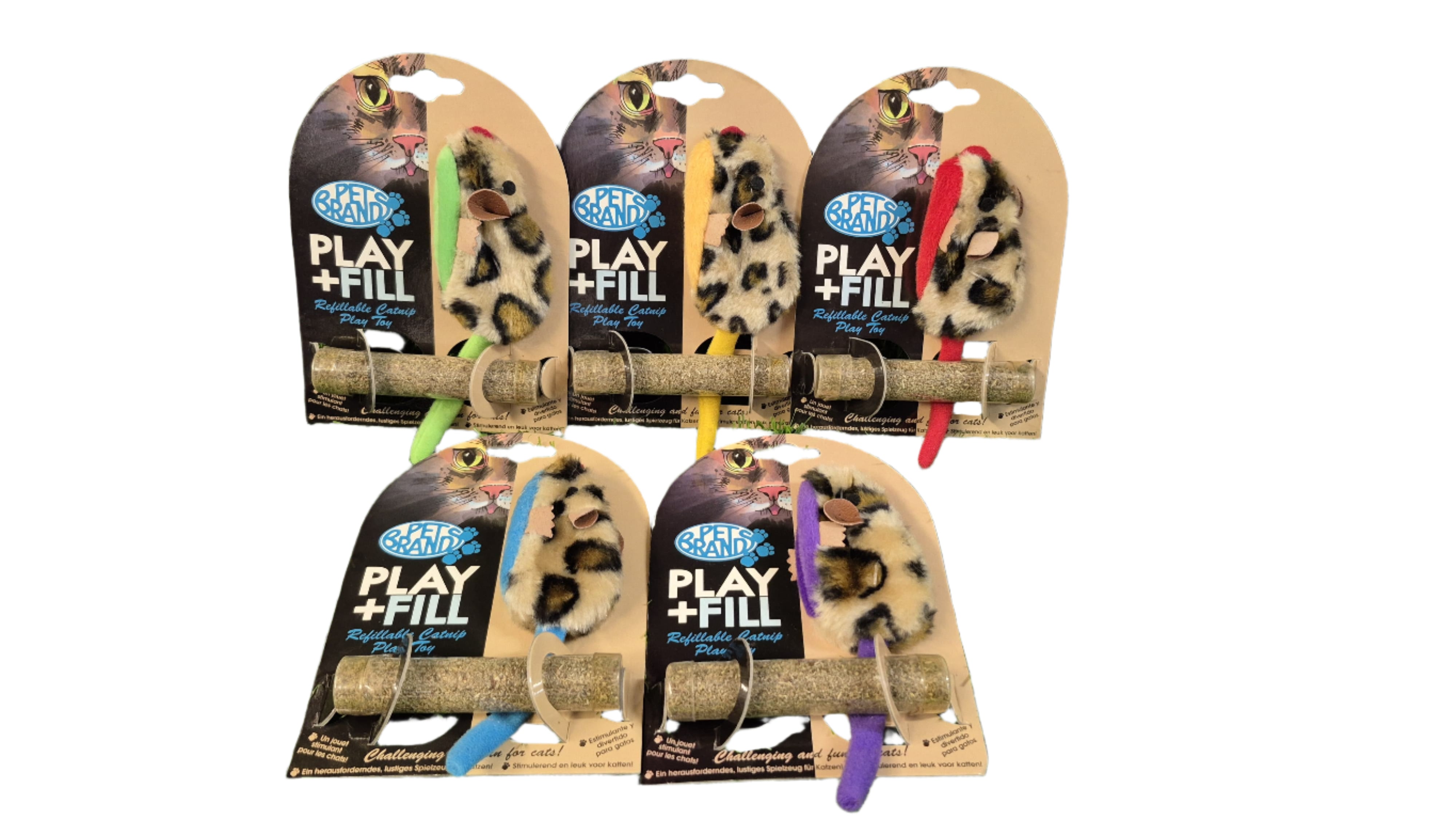 Pets Brand PLAY + FILL Refillable Catnip Play Toy