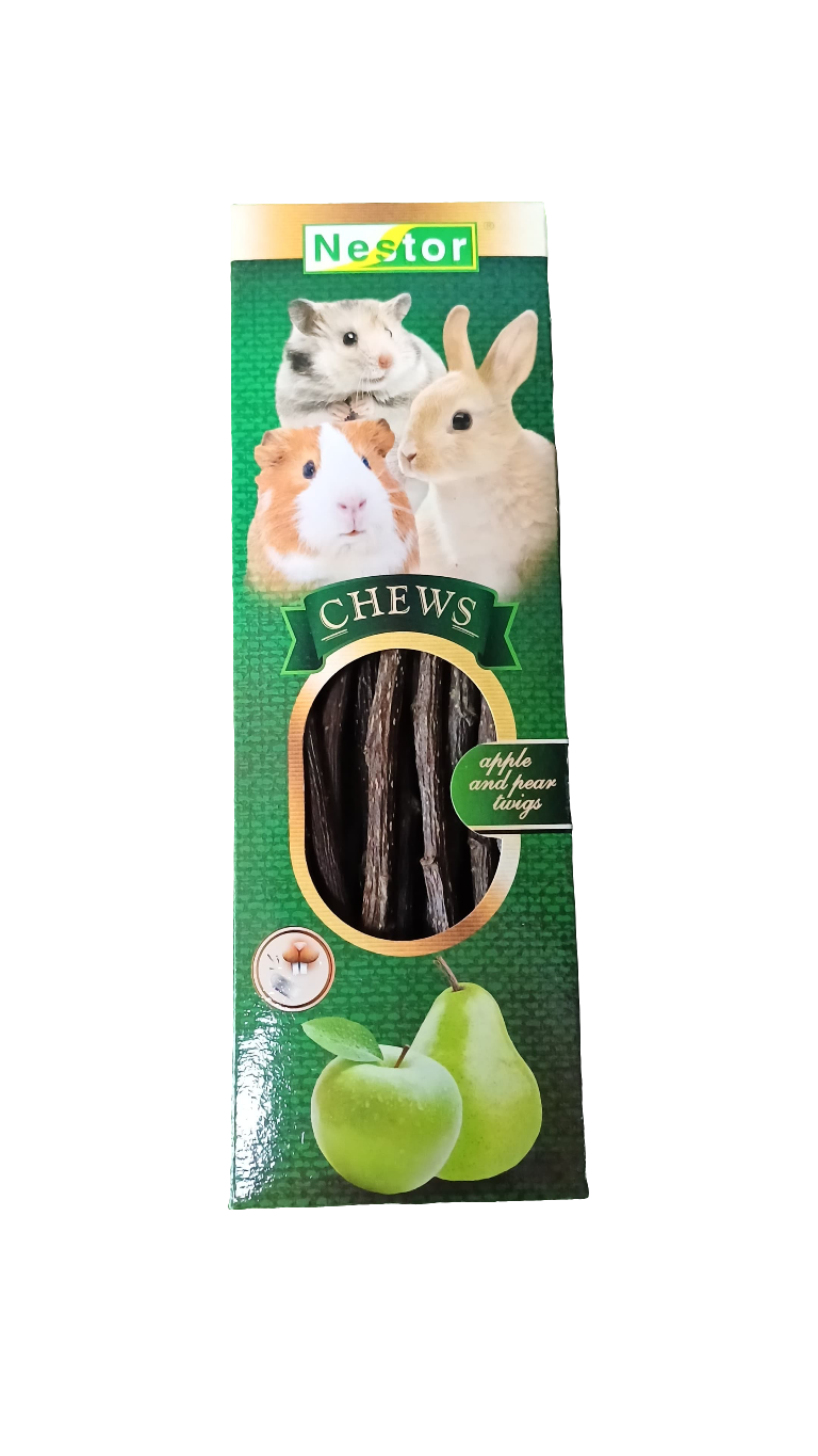 Nestor Small Animal Chews – Apple & Pear Twigs