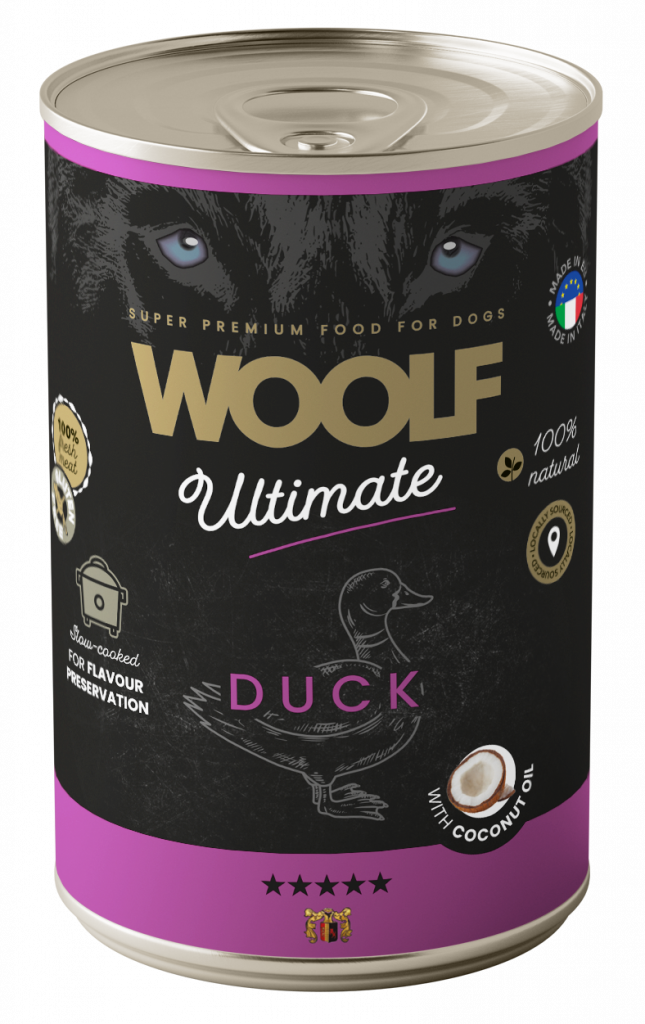 Woolf Duck Canned Wet Dog Food