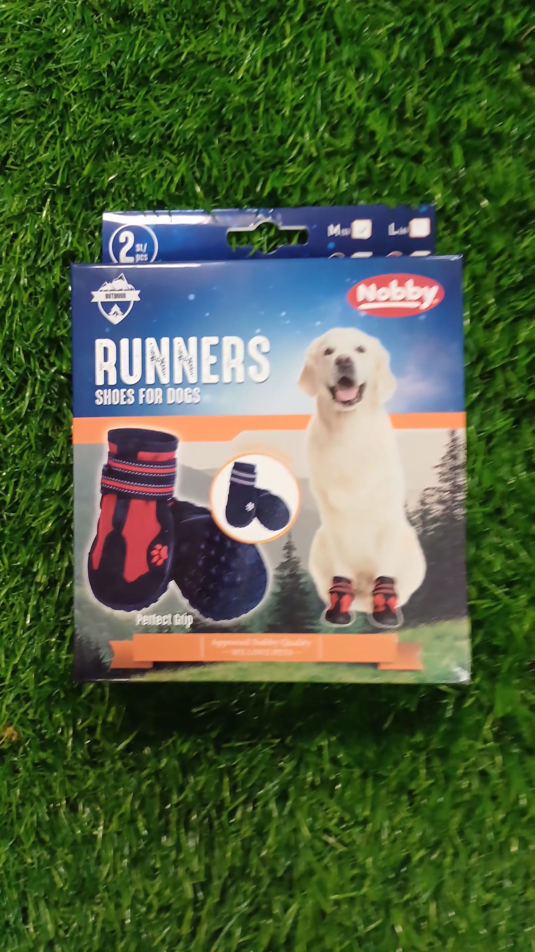 Black Nobby Runner Boots for Dogs