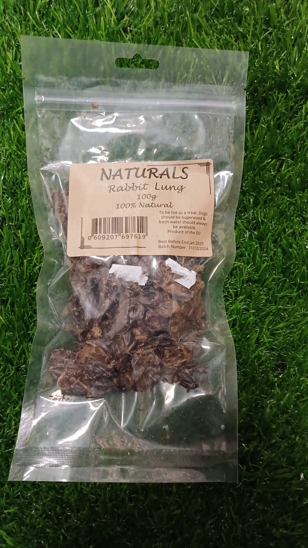 Rabbit Lung Natural Dog Treats