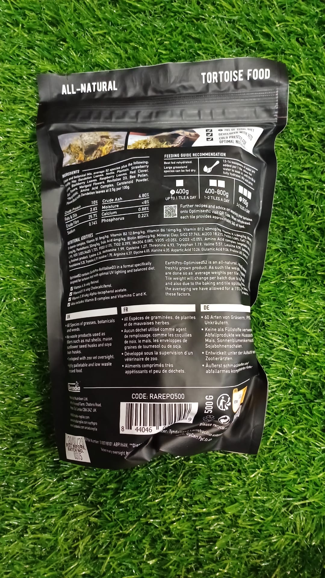 Freshly Pressed Tortoise Food by Arcadia