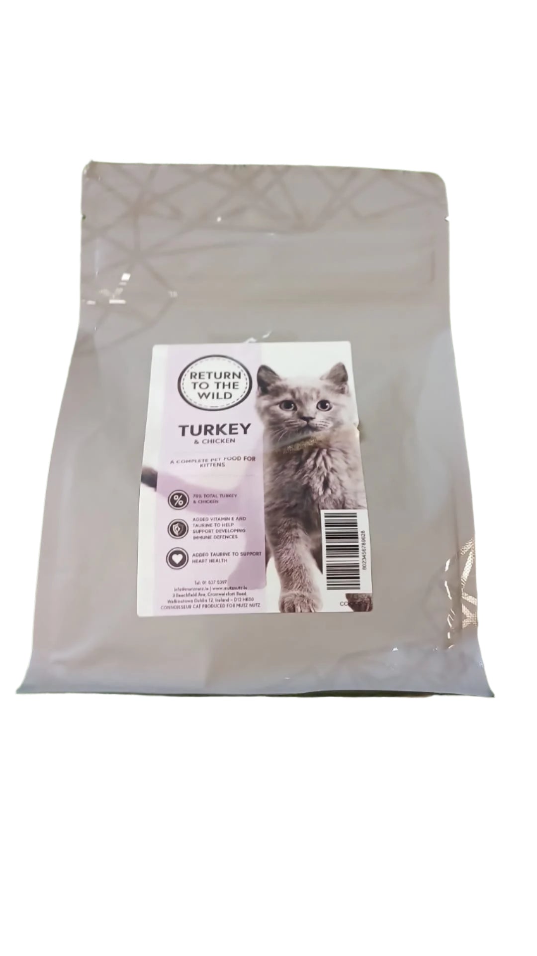 Return To The Wild Turkey & Chicken Kitten Food 300g